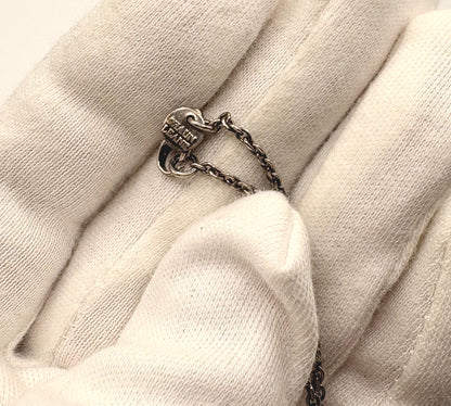 Shaun Leane Flower Necklace Solid Silver 925 & Enamel & Pink sapphire stones