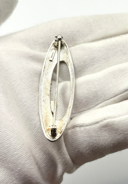 Ola Gorie Flower Brooch Solid Silver 925