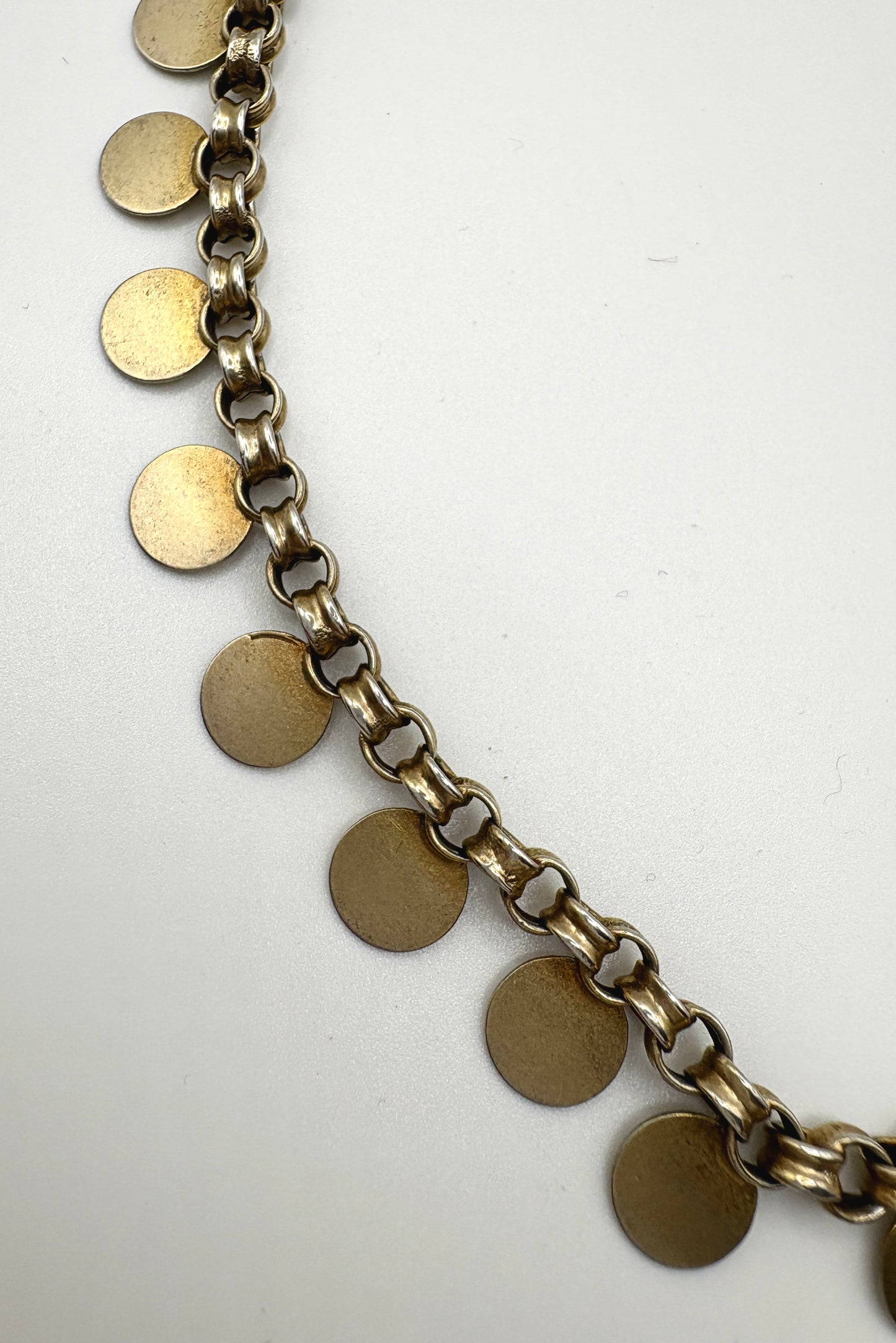 Antique Victorian Solid silver gold gilt Necklace/Collar