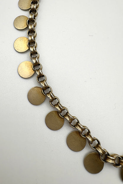 Antique Victorian Solid silver gold gilt Necklace/Collar