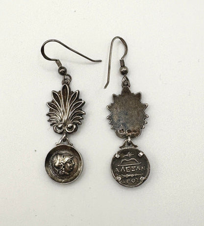 Roman Coin Solid silver 925 Earrings