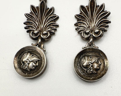Roman Coin Solid silver 925 Earrings