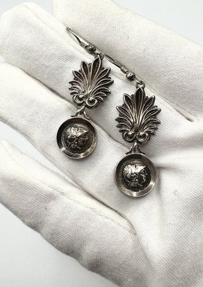 Roman Coin Solid silver 925 Earrings